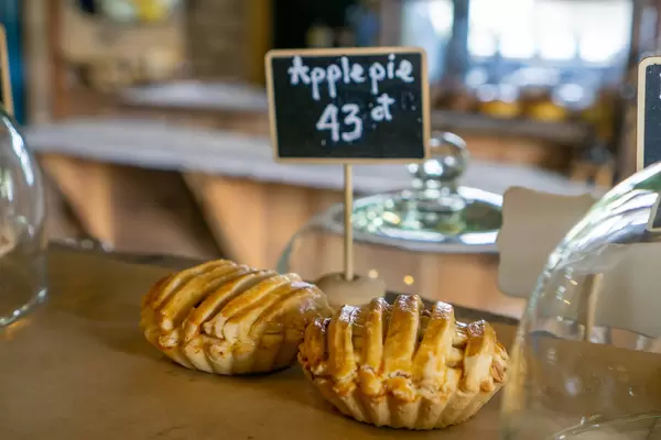 Close Up of Mini Apple Pie at a Cafe and Bakery in Da Lat, Vietnam