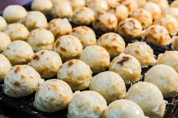 Close up of takoyaki balls  (Flip 2019)