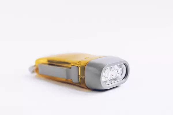 Close up of yellow torch