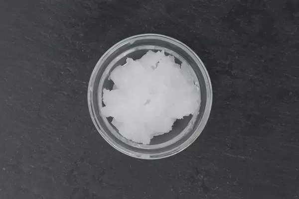 Close Up on ecological cold pressed Coconut Oil