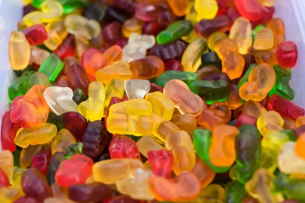 Close Up on the Gummy Bear Candies