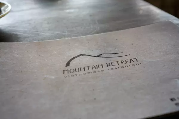 Close Up Photo of a Food and Drinks Menu of a Vietnamese Restaurant called Mountain Retreat in Ho Chi Minh City, Vietnam