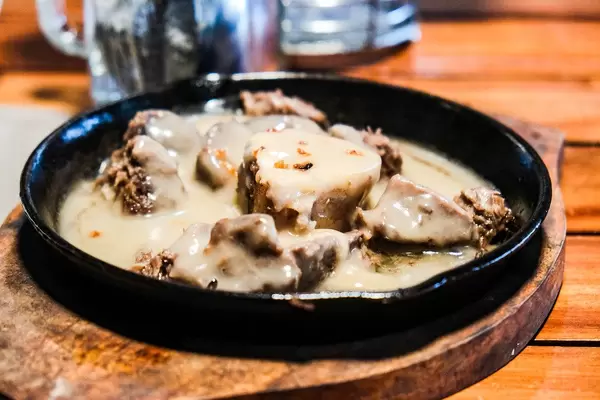 Close up shot of cansi steak  (Flip 2019)