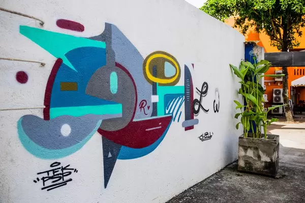 Close Up Shot of Street Art in Bacolod