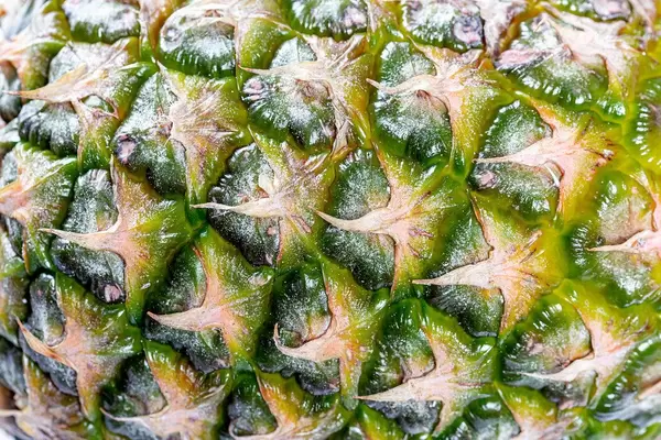 Close-up texture of pineapple peel