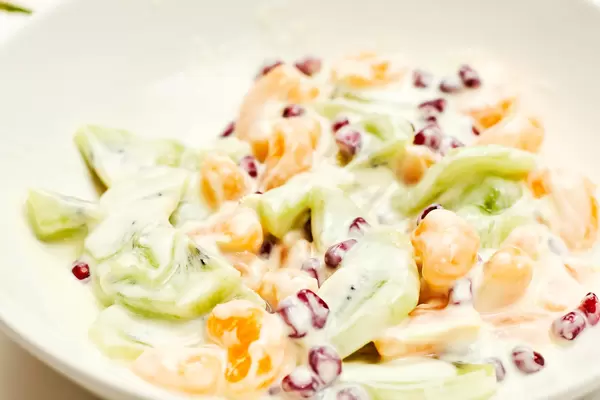 Close-up view of mixed fresh fruits