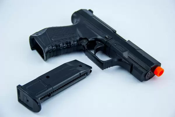 Closeup of a Toy Gun