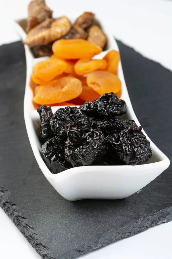 Closeup of Dried Plums Peaches and Figs (Flip 2019)