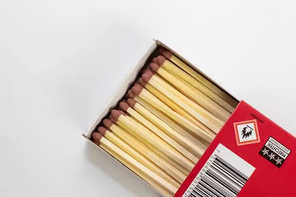 Closeup of matchbox