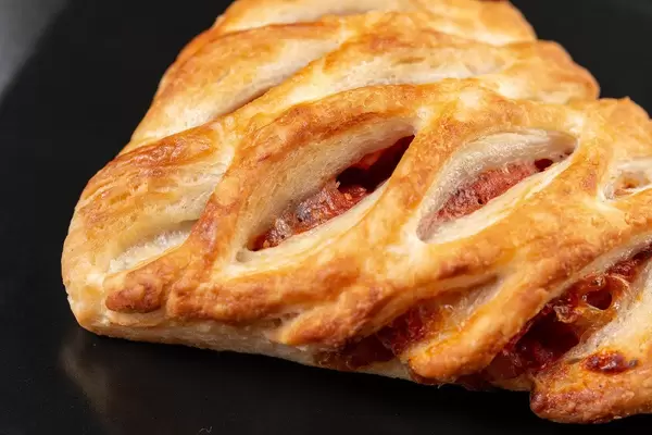 Closeup of Patry with Pizza Stuffing