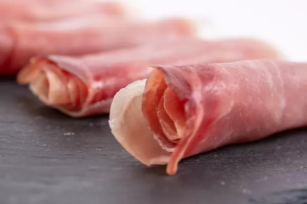 Closeup of Rolled Pork Ham meat