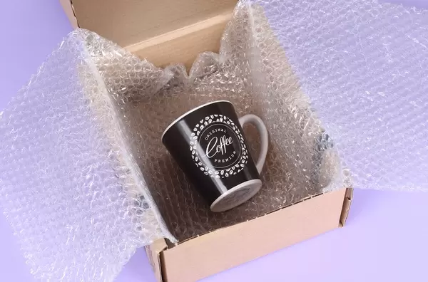 Coffe cup inside package box