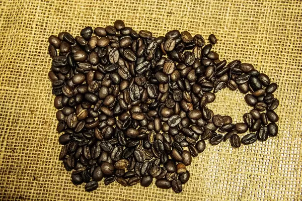 Coffee Cup Shaped with Grains