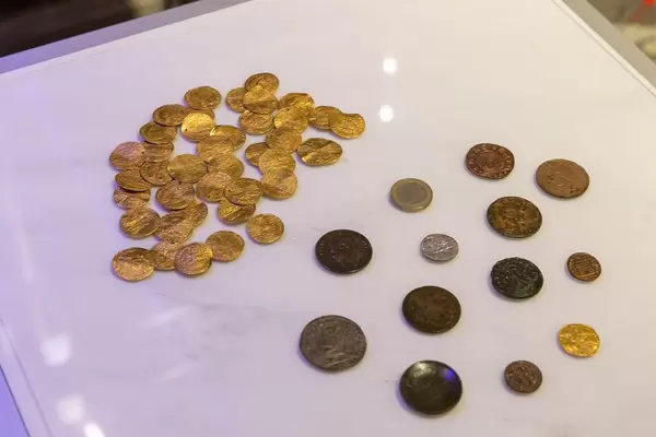 Coins of different eras at White Tower Museum
