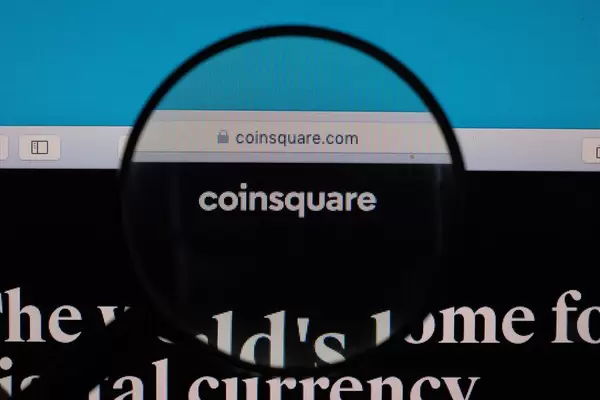 Coinsquare logo under magnifying glass