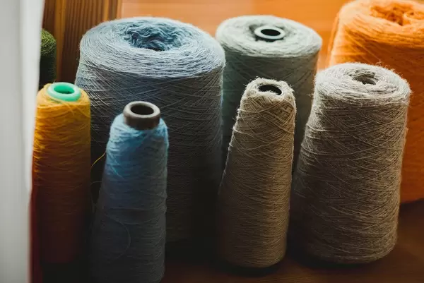 Collection Of Colorful Wool Yarns