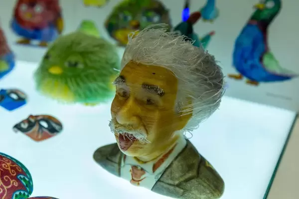 Color 3D printing of Albert Einstein by FFF