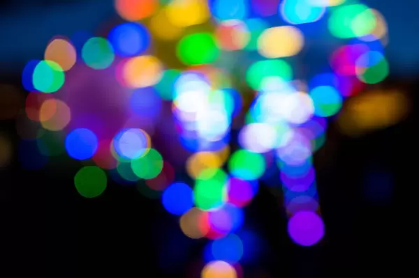 Color lights out of focus  Flip 2019