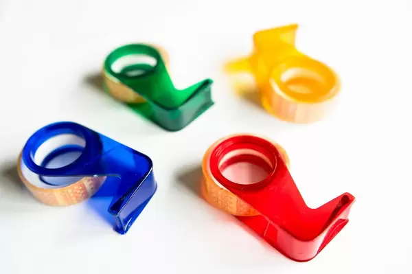 Color tape dispensers