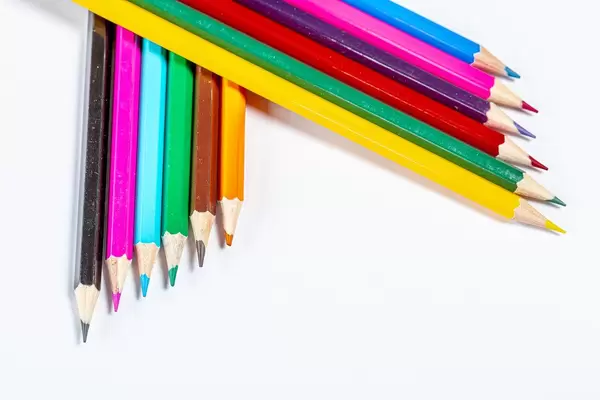 Colored pencils background