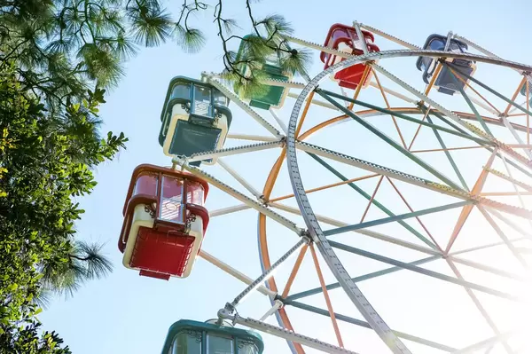 Colorful giant ferris wheel  Flip 2019