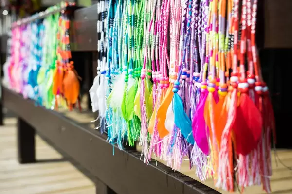 Colorful hair ornaments