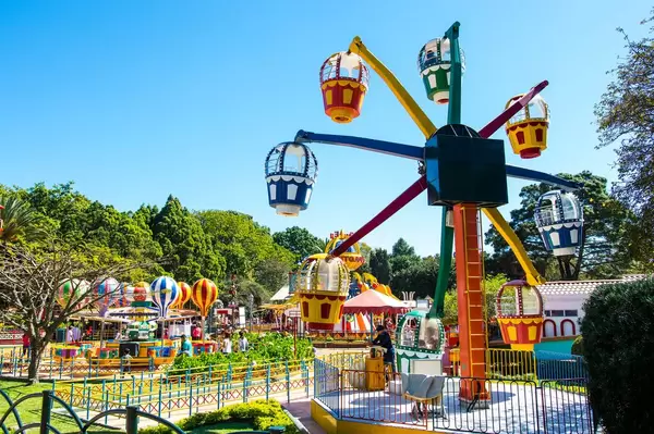 Colorful kids games in an amusement park  Flip 2019