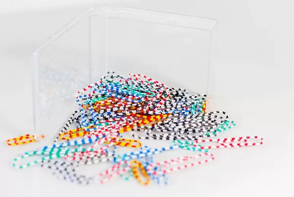 colorful paper clips