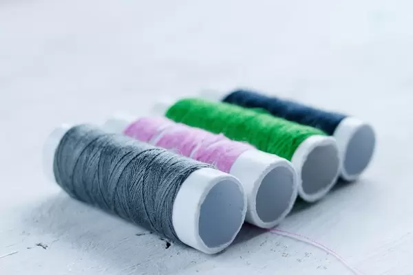 Colorful sewing thread