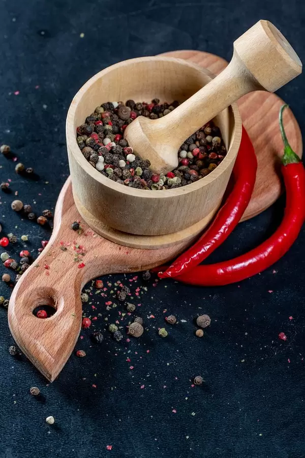 Colorful spices for delicious dishes