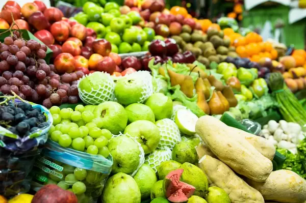 Colorful tropical fruits