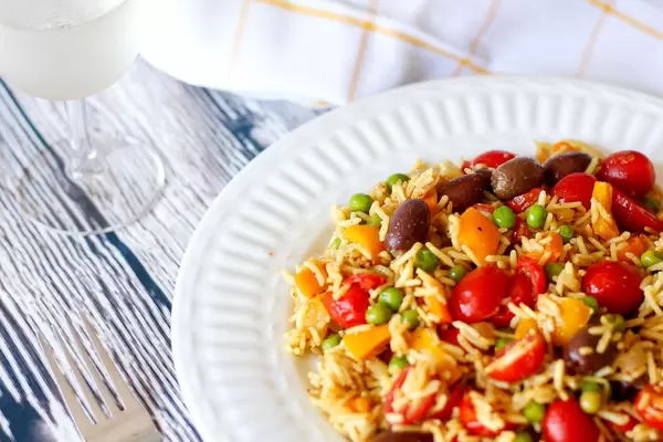 colorful vegetable rice