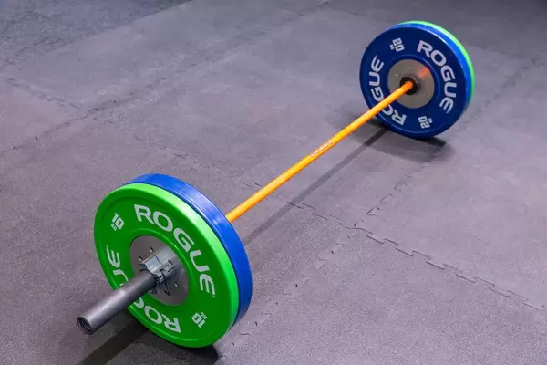 Colourful weights by Rogue Fitness at Fibo, the world's biggest fitness trade show