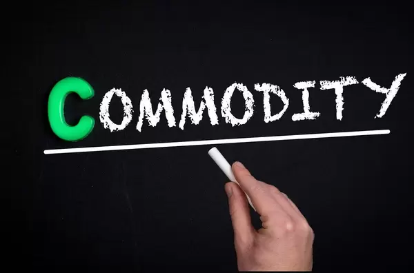 Commodity text on blackboard