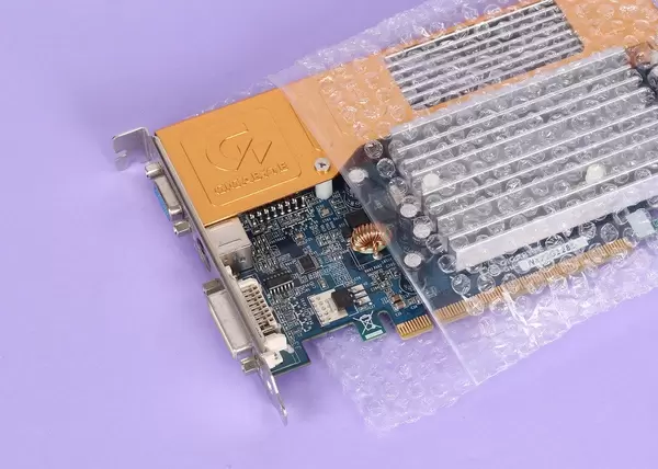 Computer parts packed in bubble wrap