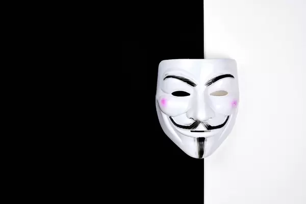 Concept of dark and bright side of hackers