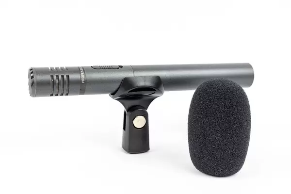 Condenser Studio Directional Microphone with sponge wind shield