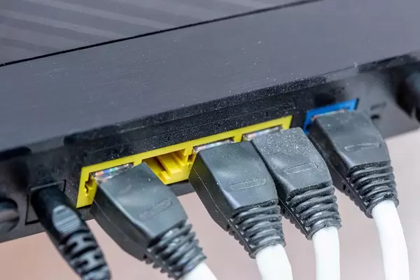 Connected Internet cable to Wi-Fi router