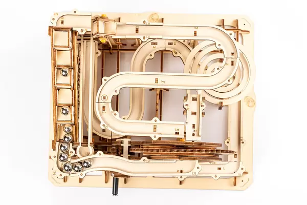 Construction of wooden parts of the constructor for children's game