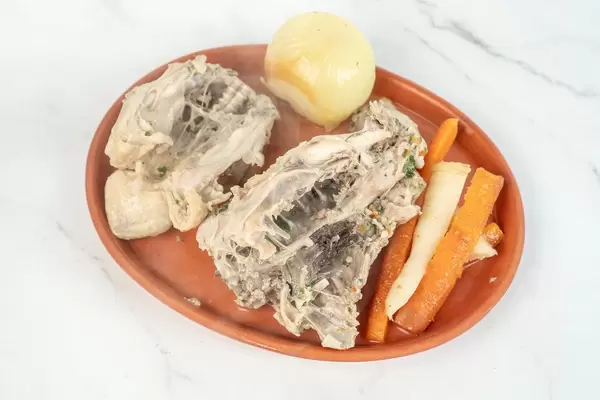 Cooked Chicken Backs with Carrot and Parsnip (Flip 2019)