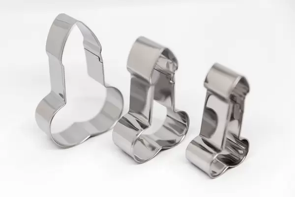Cookie cutters in penis shape made of stainless steel