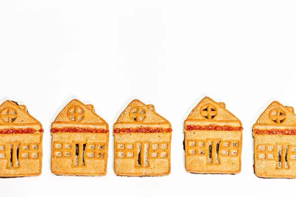 Cookies are small houses on a white background (Flip 2019)