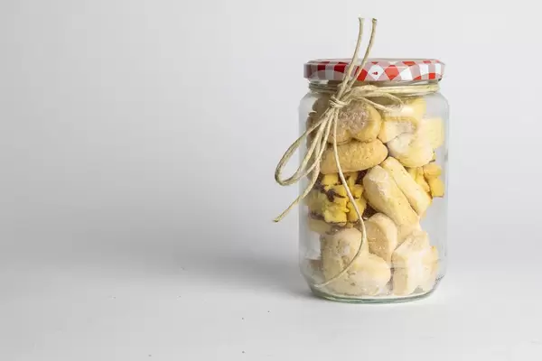 Cookies in a glass jar
