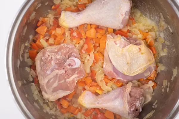 Cooking Stew with Chicken meat