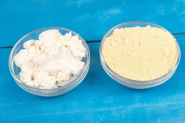 Corn Flour and White Cheese in the bowls (Flip 2020)