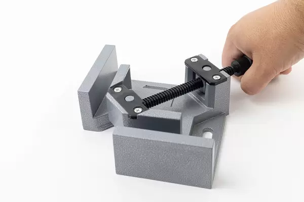 Corner clamp on white background