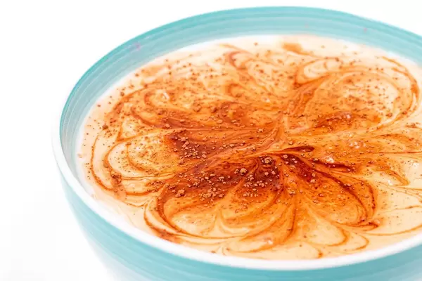 Cottage cheese and yogurt breakfast with cocoa (Flip 2020)