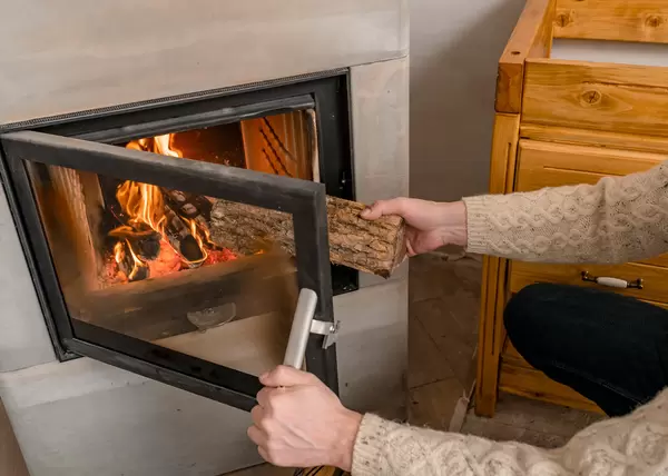 Countryside Fire Setting For Cozy Evening