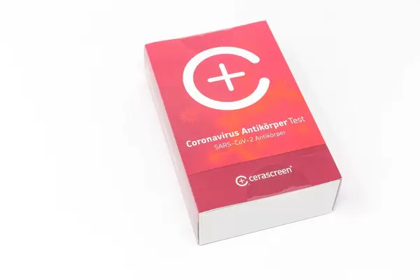 Covid-19 antibody test kit package by cerascreen. Check if you already had the virus