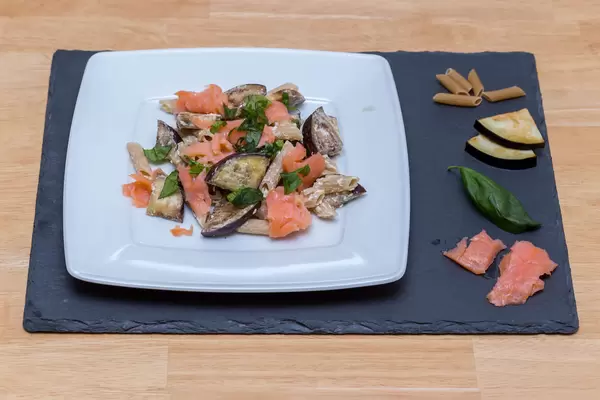 Cremie Penne mit Räucherlachs